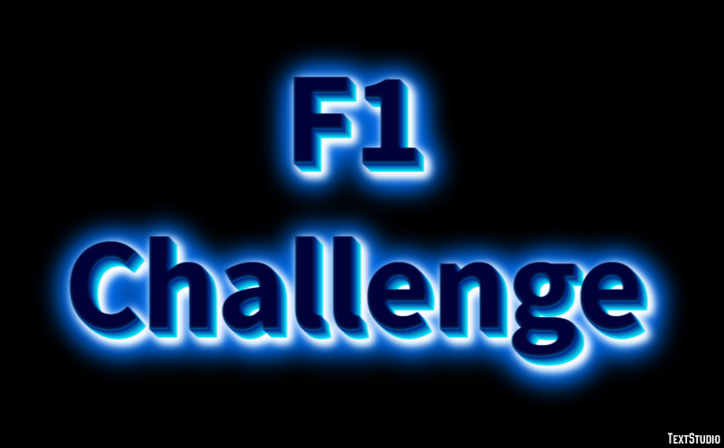 F1 Challenge Text Effect