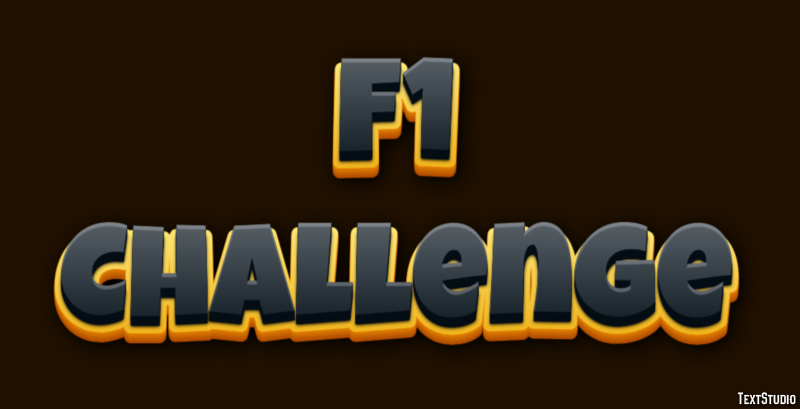 F1 Challenge Effetto testo