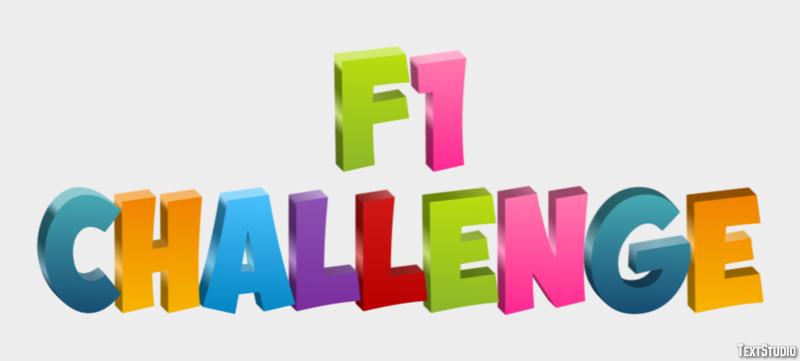 F1 Challenge Effetto testo