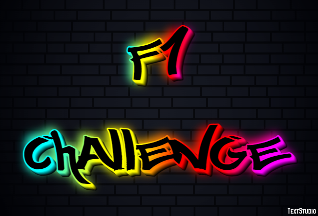 F1 Challenge Effetto testo