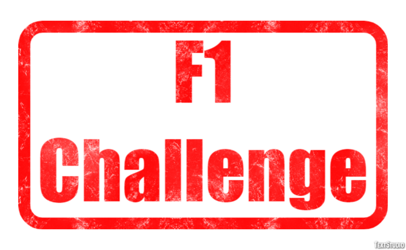 F1 Challenge Effetto testo