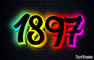 1897 Text effect