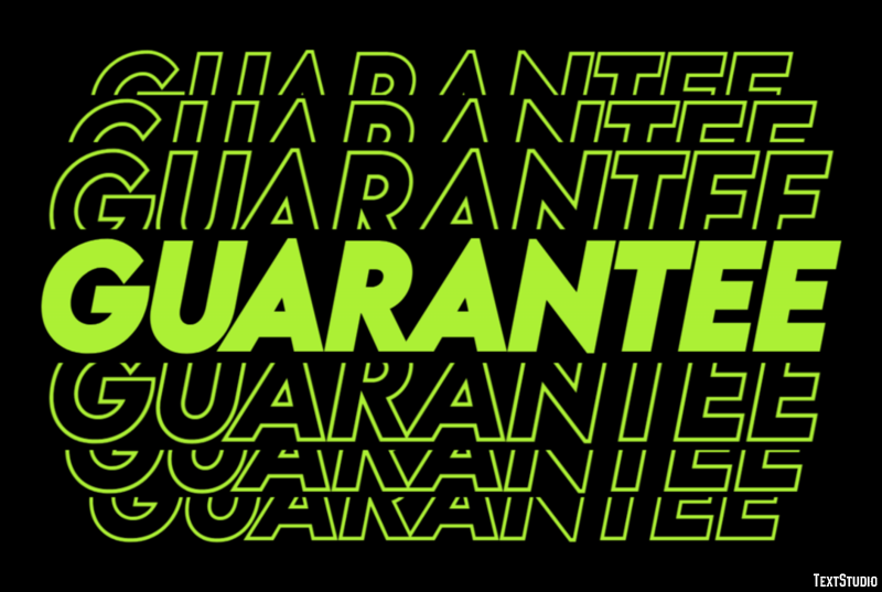 Guarantee Efekt tekstowy
