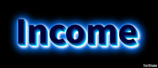 Income Text Effect