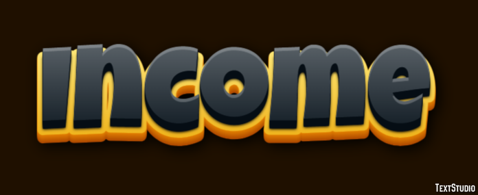 Income Text Effect