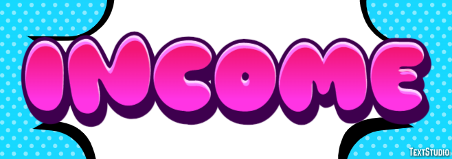 Income Text Effect