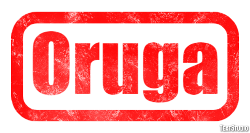 Oruga Efecto de texto