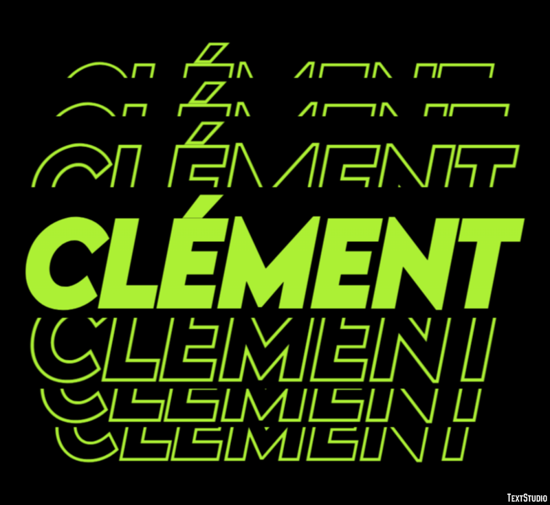 Clément Efekt tekstowy
