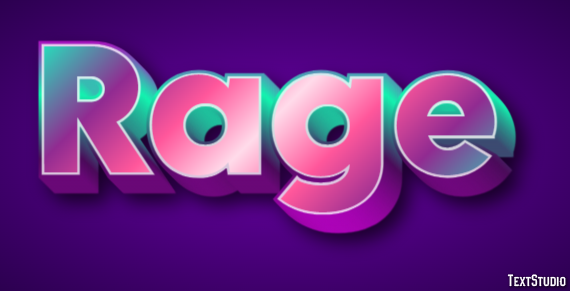 Rage Text effect