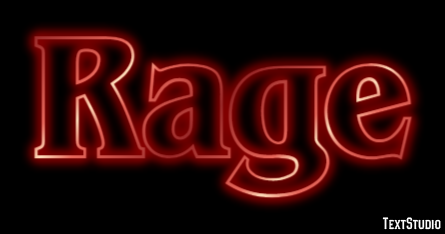 Rage Text effect