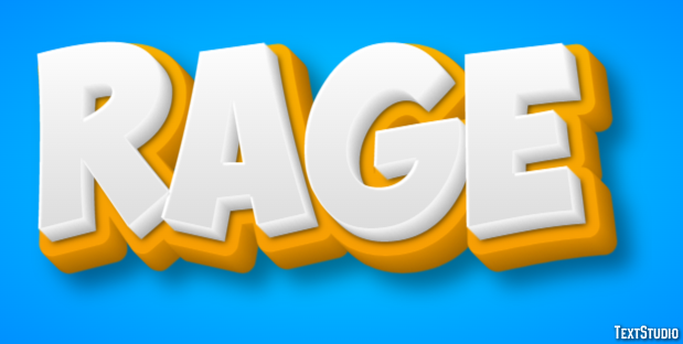 Rage Text effect