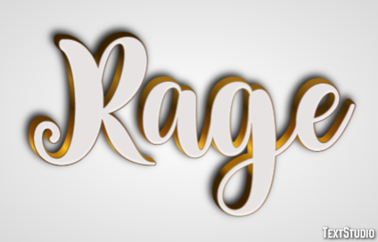 Rage Text effect
