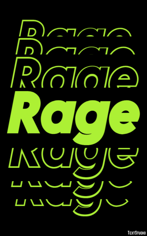 Rage Text effect