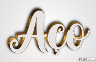 Aço Effet de Texte
