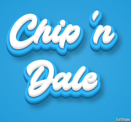 Chip 'n Dale Text Effect