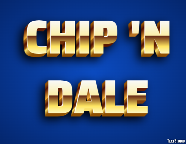 Chip 'n Dale Efecto de Texto