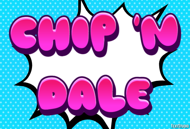 Chip 'n Dale Effet de Texte