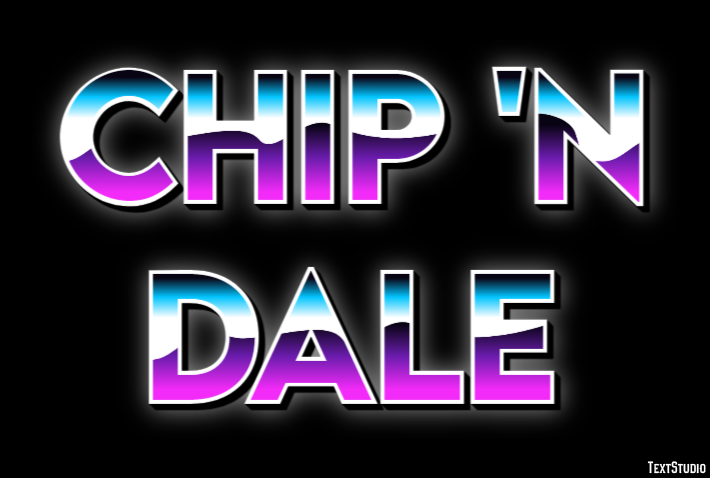 Chip 'n Dale Effet de Texte