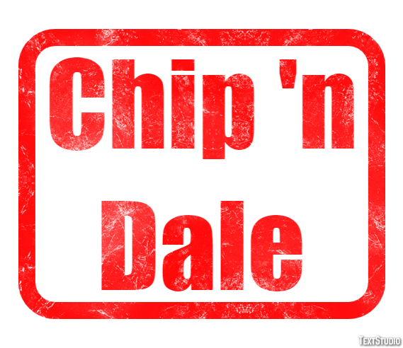 Chip 'n Dale Effet de Texte