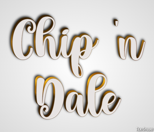 Chip 'n Dale Text effect
