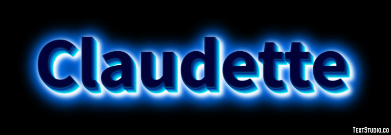 Claudette Text Effect