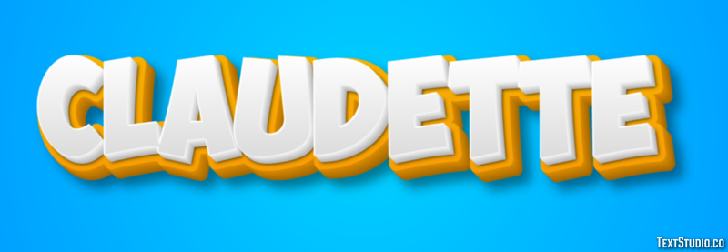 Claudette Text Effect