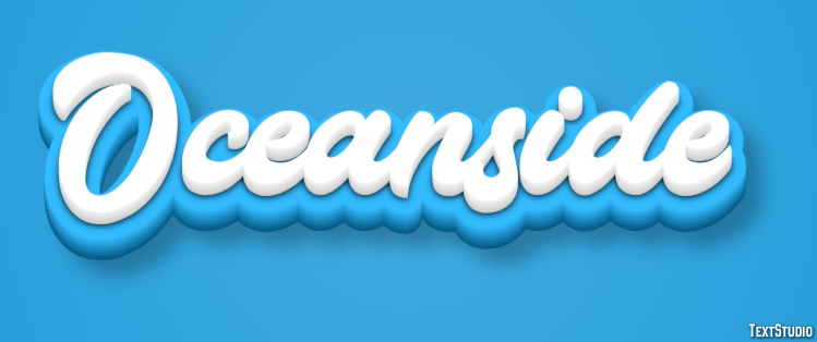 Oceanside Efeito de texto