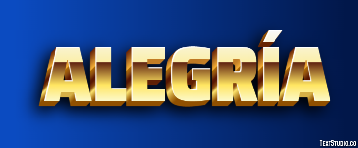 Alegría Efecto de Texto