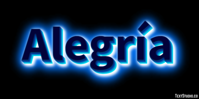 Alegría Efecto de Texto