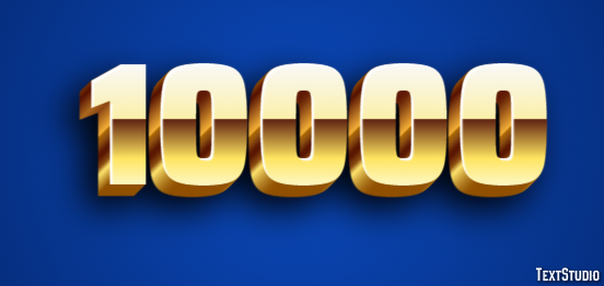 10000 Effetto testo