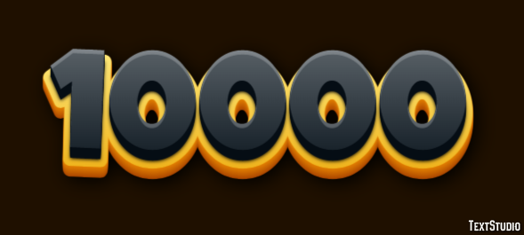 10000 Effetto testo