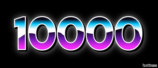 10000 Effetto testo