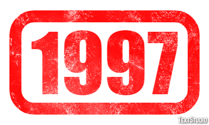 1997 Efeito de texto