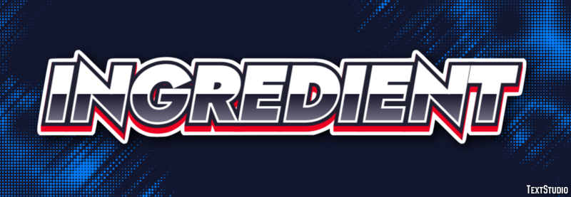 Ingredient Text Effect