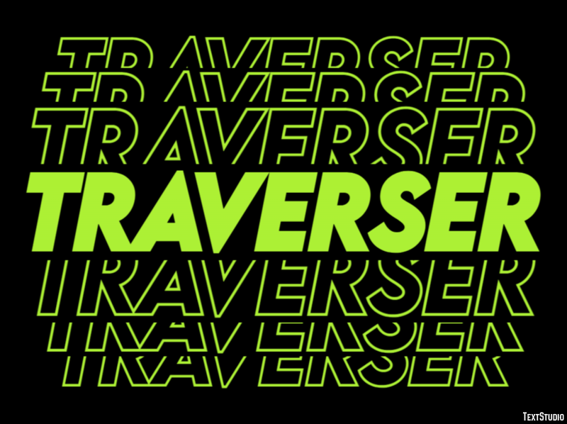 Traverser テキスト効果