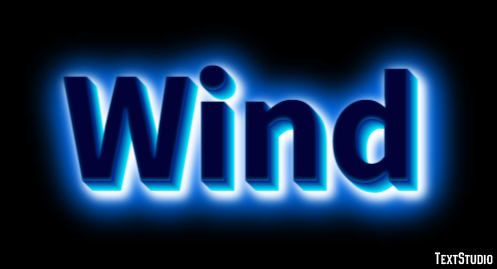 Wind テキスト効果