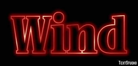 Wind テキスト効果