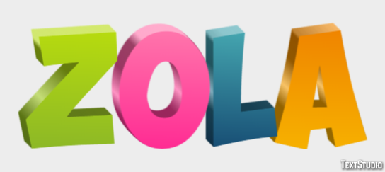 Zola Text Effect