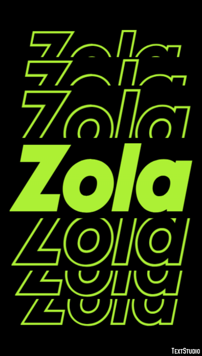 Zola Text Effect