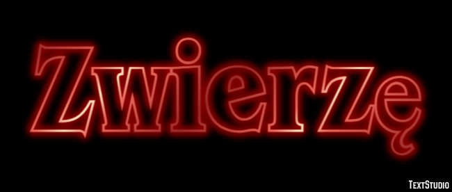 Zwierzę Texteffekt