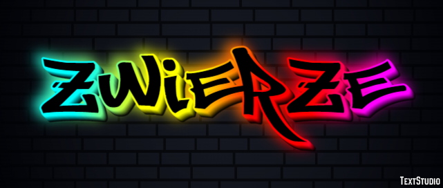 Zwierzę Efeito de texto