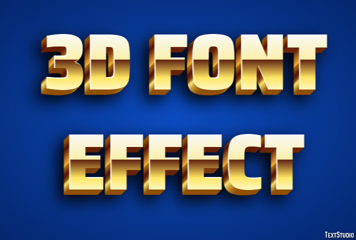 3d Font Effect Text Effect