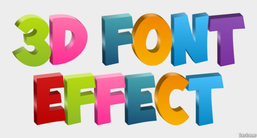 3d Font Effect Text Effect