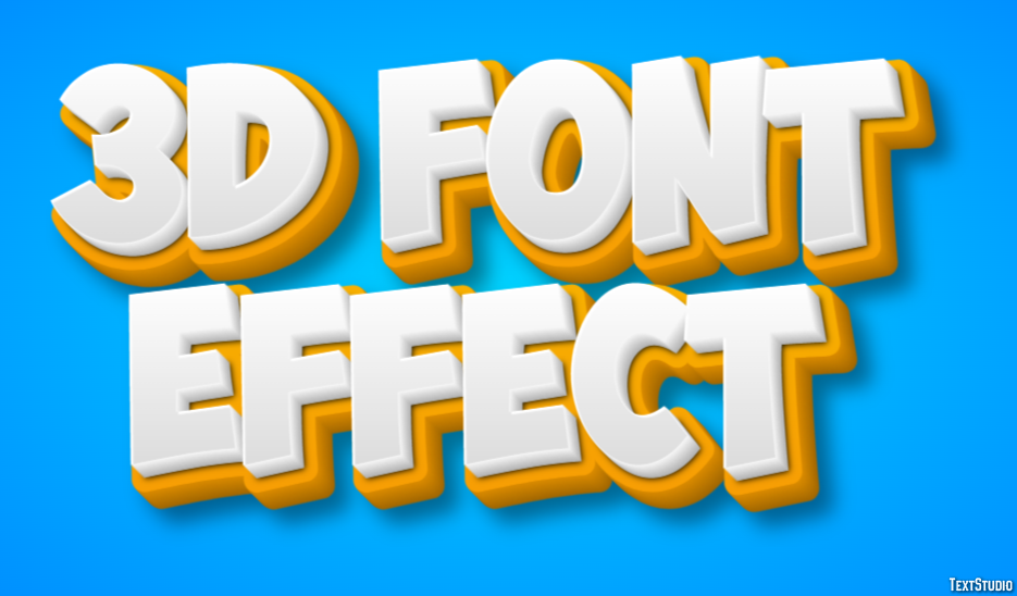 3d Font Effect Text Effect