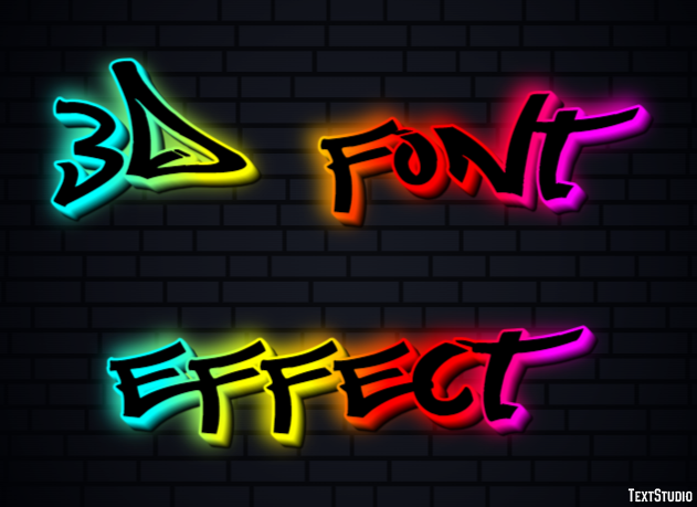 3d Font Effect Text Effect