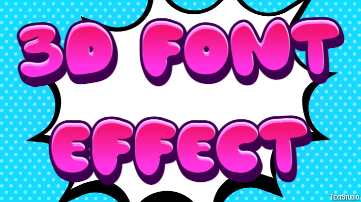3d Font Effect Text Effect