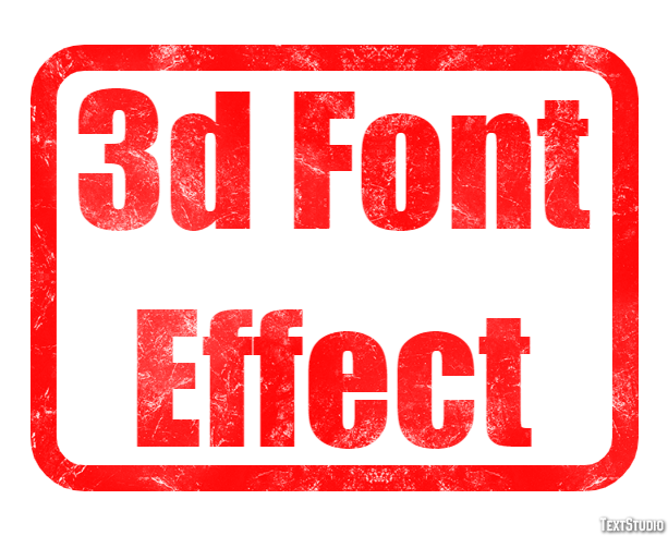 3d Font Effect Text Effect