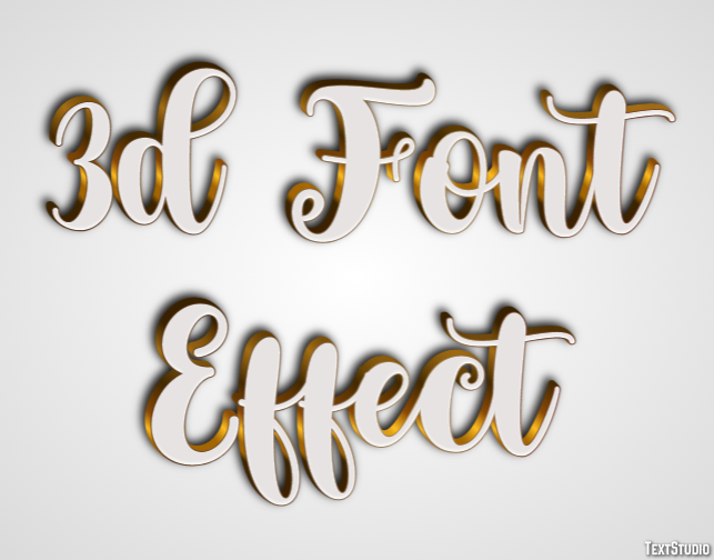 3d Font Effect Text Effect