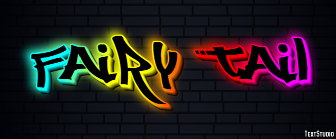 Fairy Tail Text effect