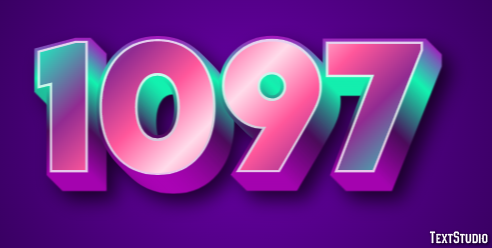 1097 Эффект текста